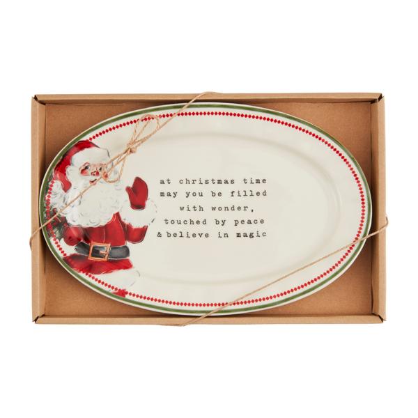 Christmas Time Santa Plate