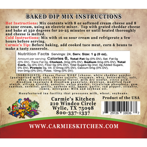 Baked Enchilada Cheddar Dip & Cheeseball Mix