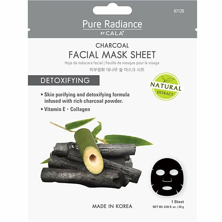Pure Radiance Facial Sheet Mask - Charcoal - June's Hallmark