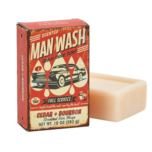 Cedar & Bourbon "Man Wash" Bar Soap - June's Hallmark