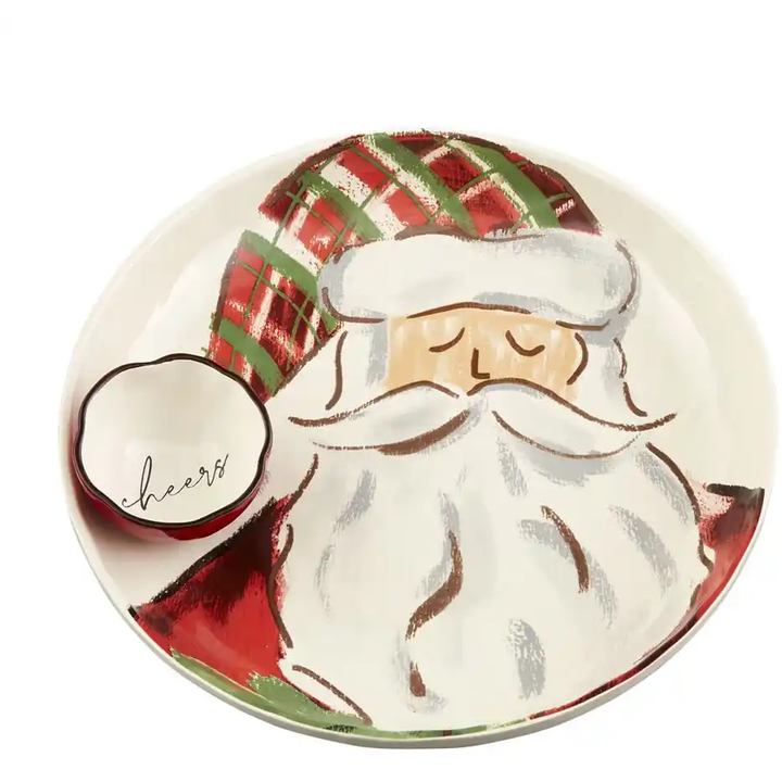 Tartan Santa Chip and Dip